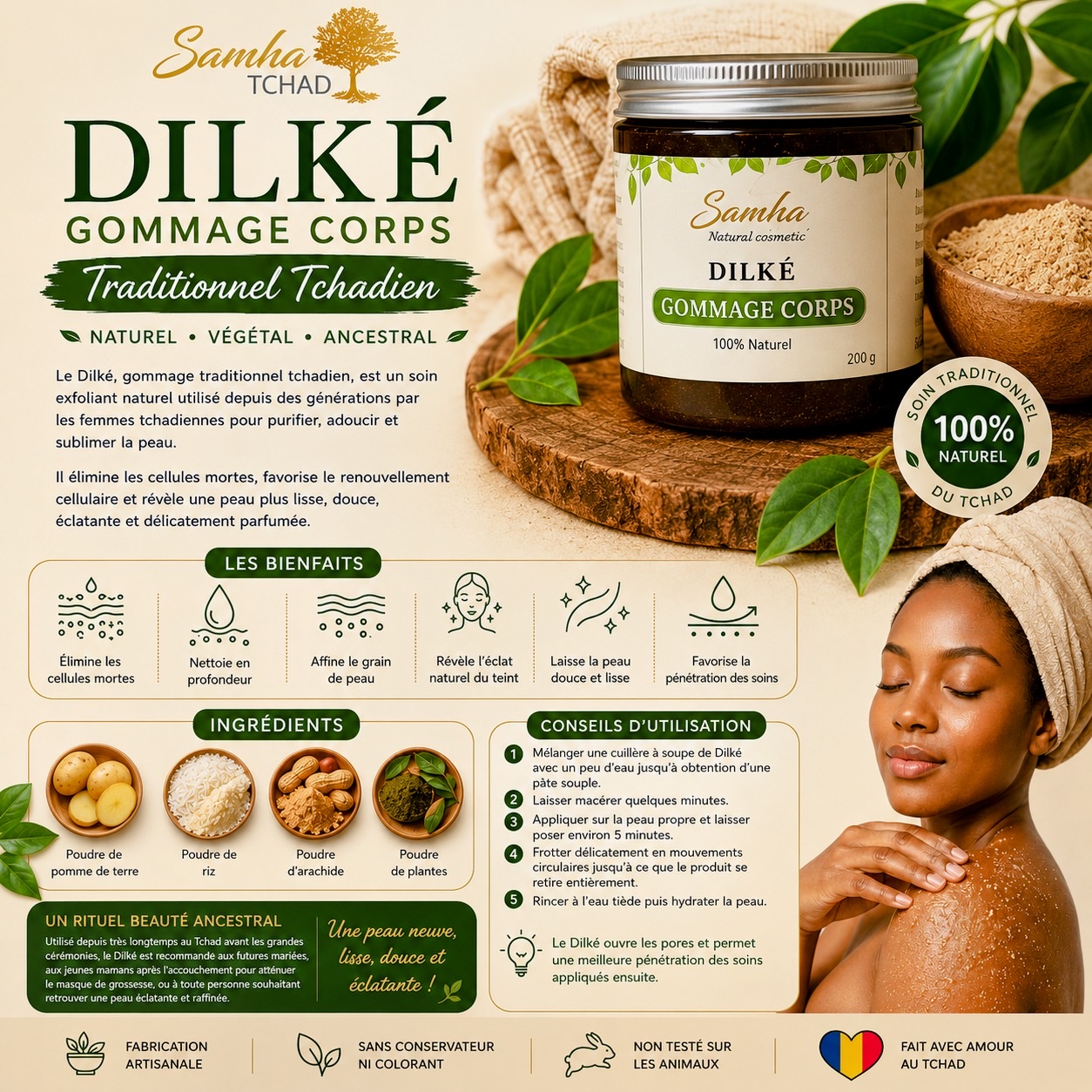 Dilké gommage tchadien 200G – Image 2